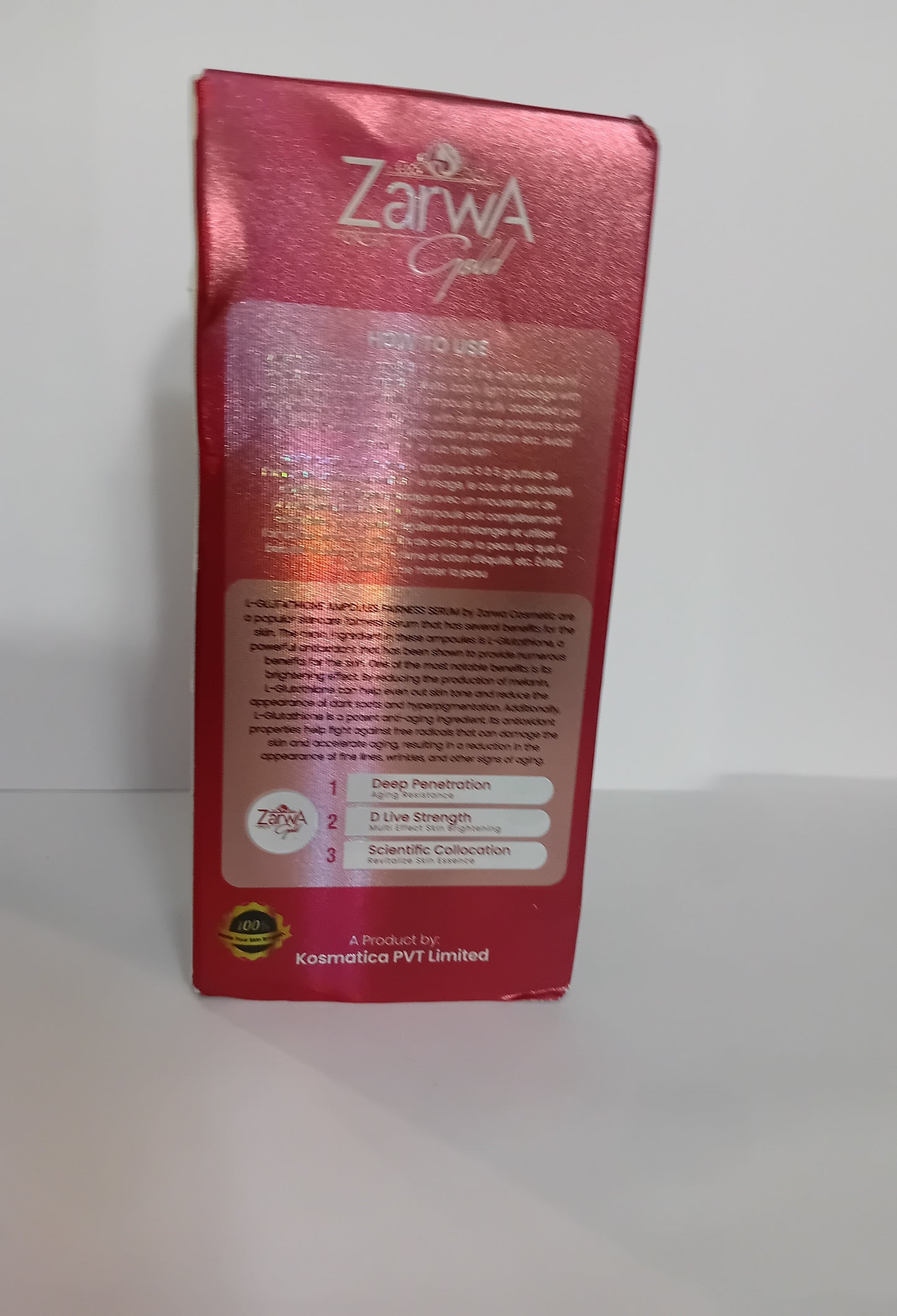 Zarwa Gold L-Glutathione Ampoule Serum Brightening & Glow Booster