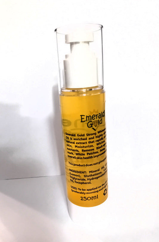 Emerald Gold Natural Glow Oil - Face & Body Brightening Serum  150ml