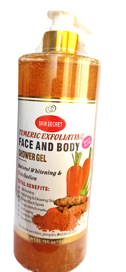 Skinsecret Exfoliating Shower Gel – Turmeric Natural Whitening (1000ml)
