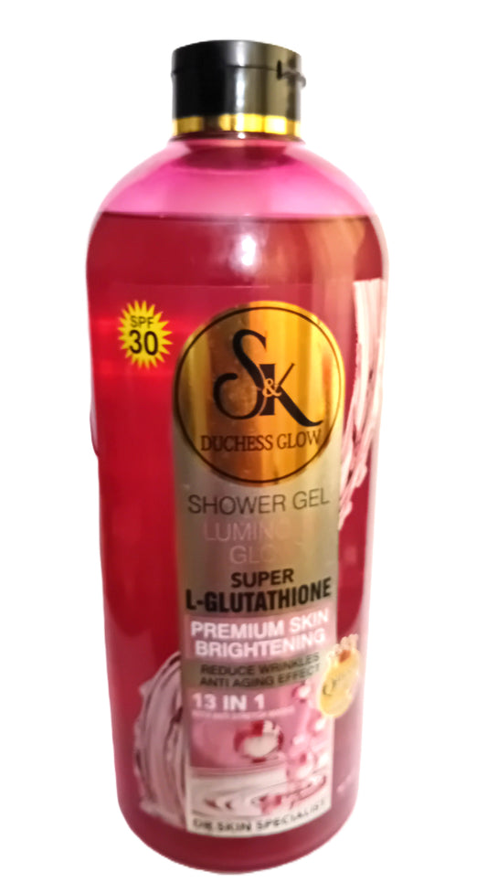 SK Duchess Glow Super L-Glutathione 13-in-1 Brightening Shower Gel – Anti-Stretch Marks & Skin Glow