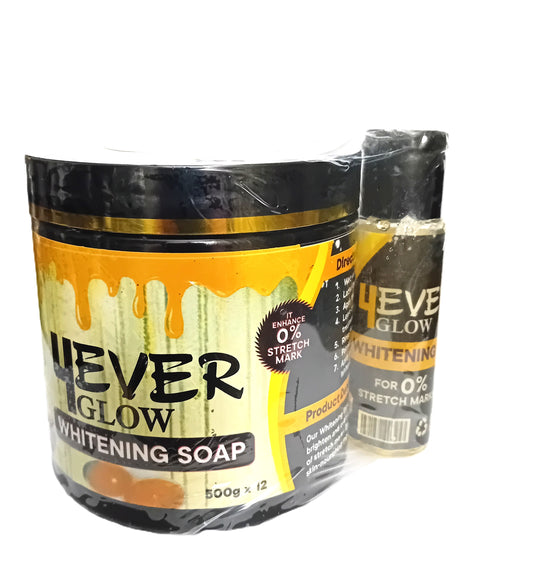 4EVER Glow Soap – 500g  Fade Dark Spots & Stretch Marks