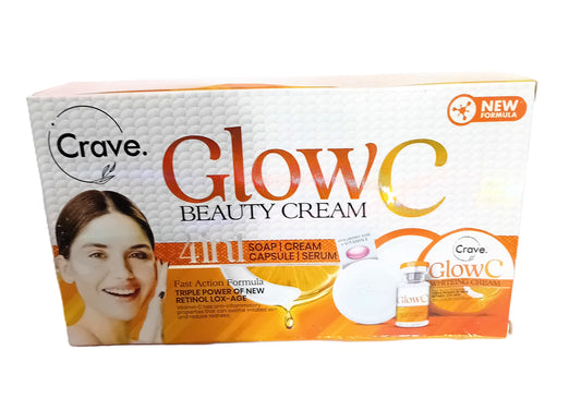 Crave Glow C Face Cream – 4-in-1 Brightening, Anti-Aging & Glow Booster