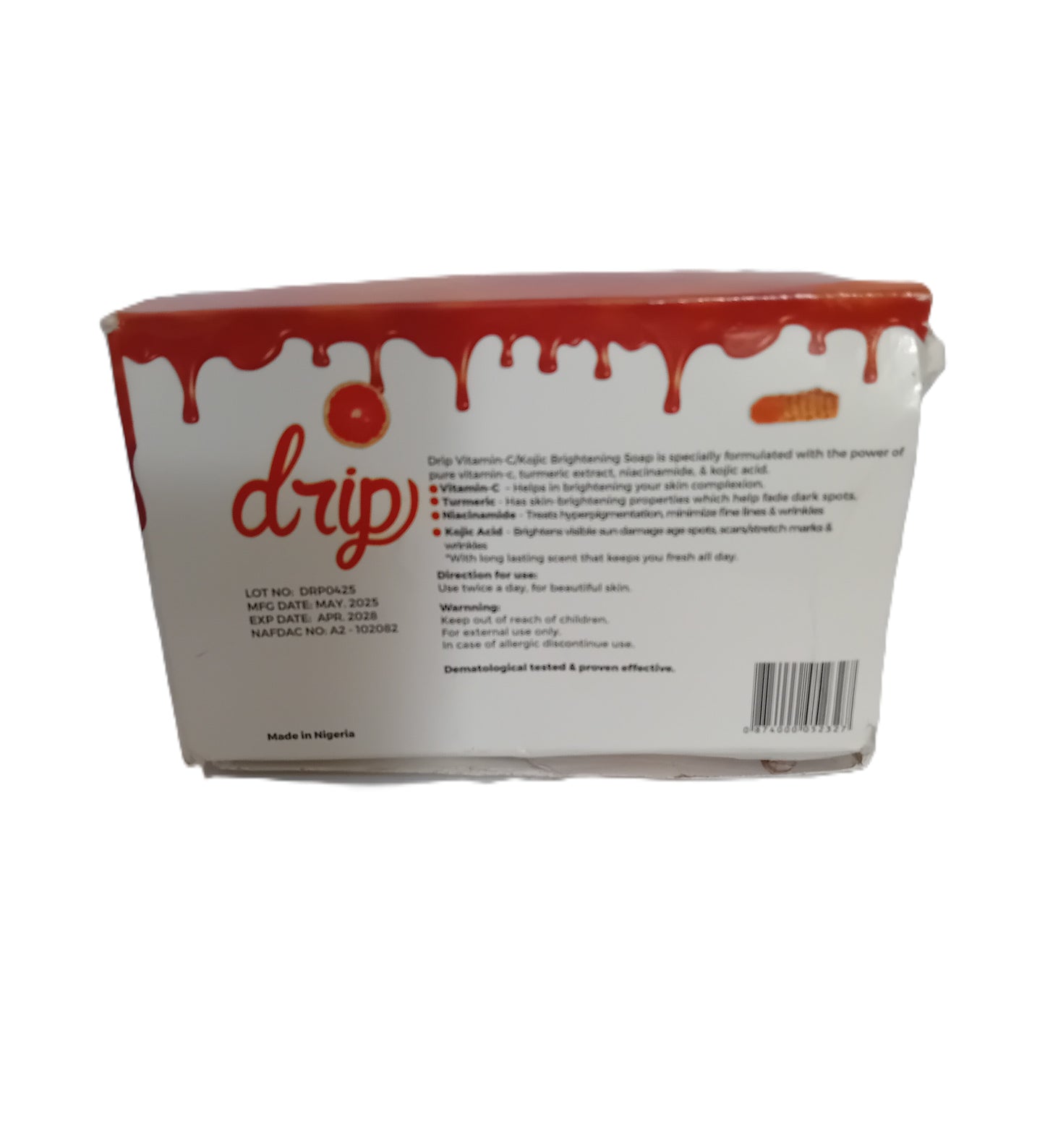 Drip Vitamin C Kojic Brightening Bar Soap