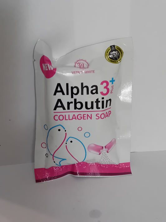 Alpha 3 Plus Arbutin Collagen Whitening Soap Bar Soap