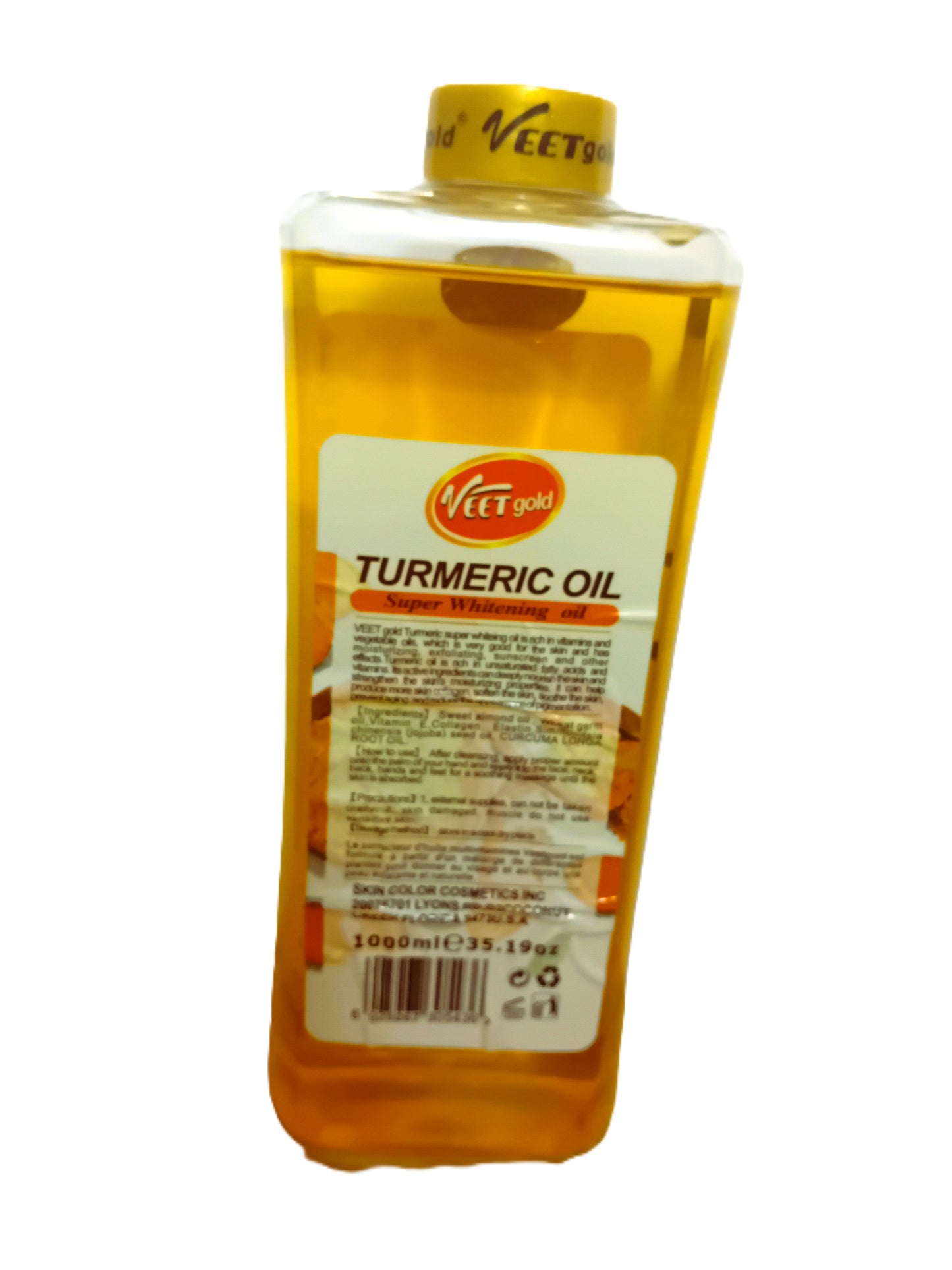 Veet Oil Turmeric Super Whitening Oil - 1000ml